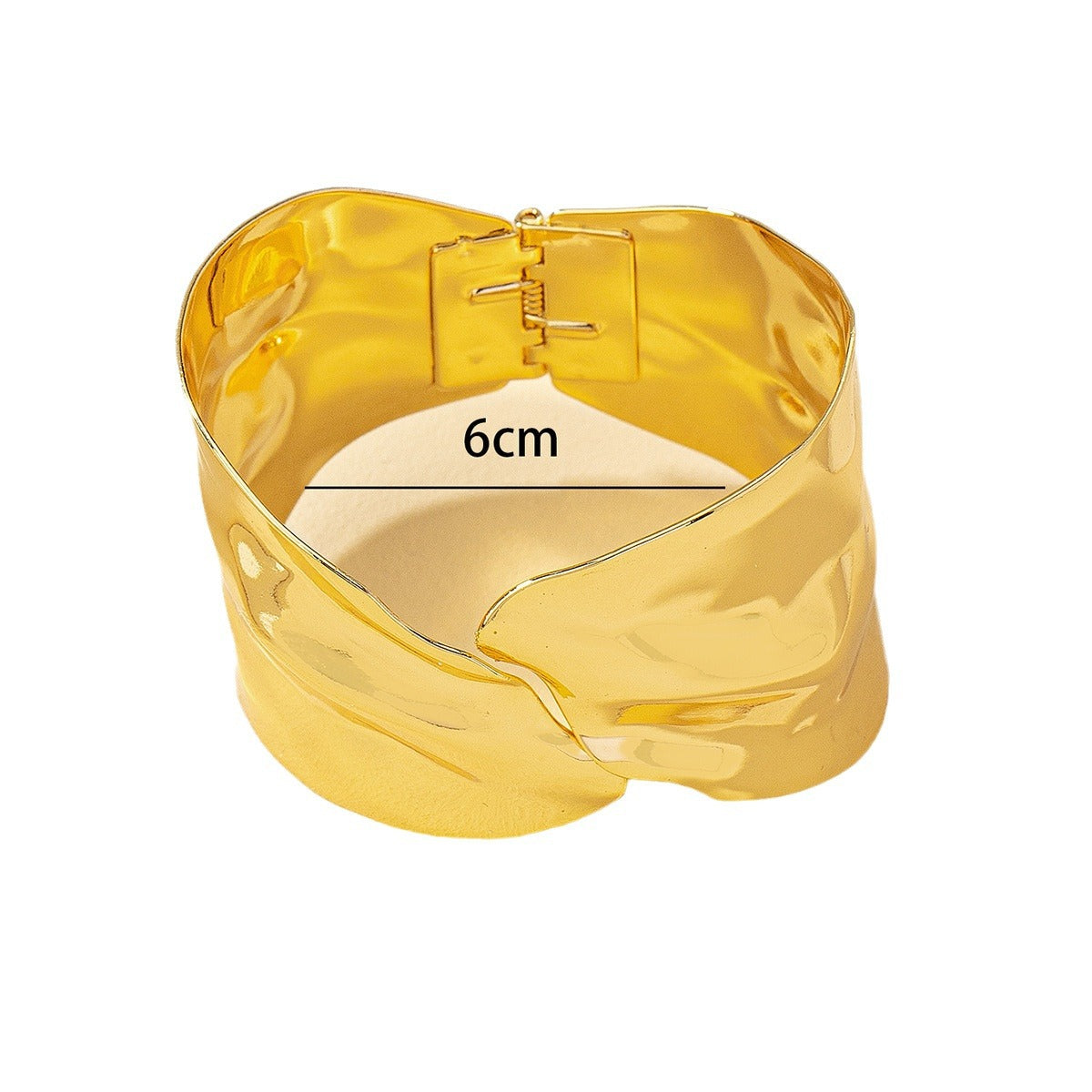 Bracelet jonc ouvert pour femme au design incurvé