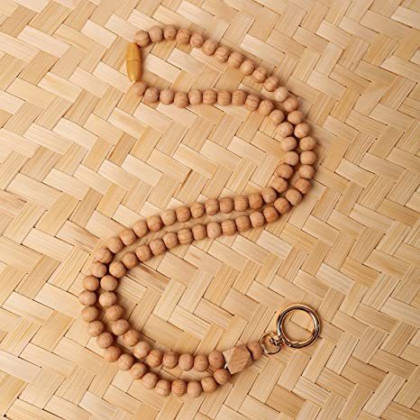 Chaîne de lunettes en perles de bois