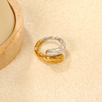 Bague double design réglable