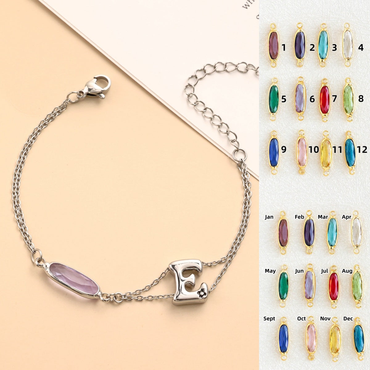 Montre pour femme avec cristal facetté