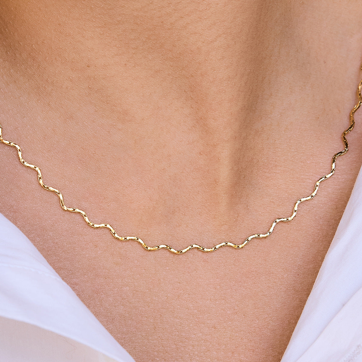 Collier pour femme ajustable en acier inoxydable hypoallergénique