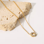 Collier avec pendentif cristal