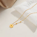 Collier pour femme avec pendentif motif floral