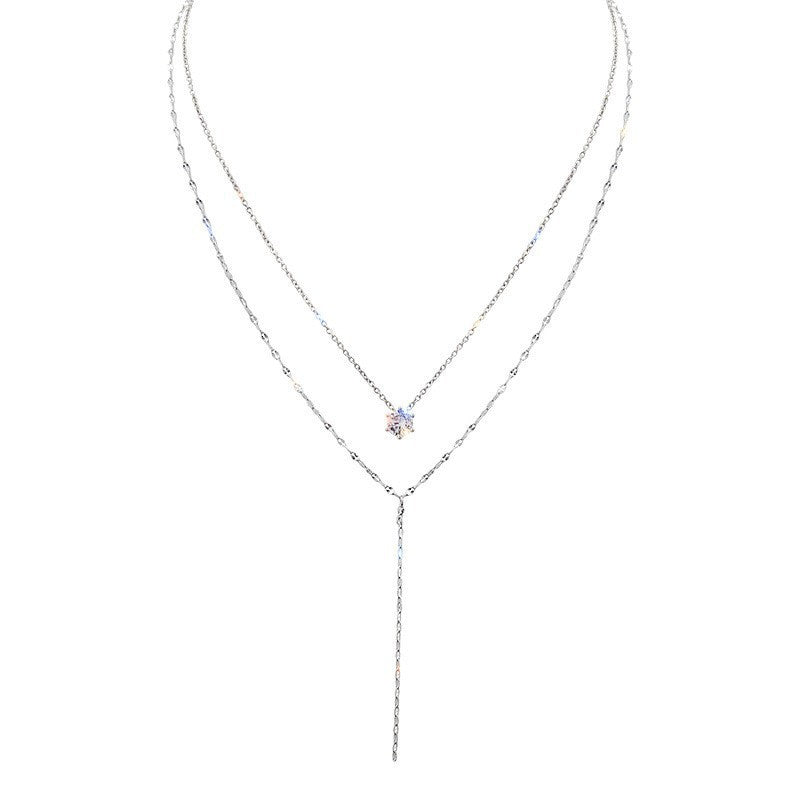 Collier à pendentif multi-chaînes