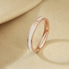 Bague anneau texturée moderne pour femme