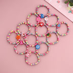 Bracelet de perles colorées ludique
