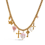 Collier pour femme en acier inoxydable à maillons
