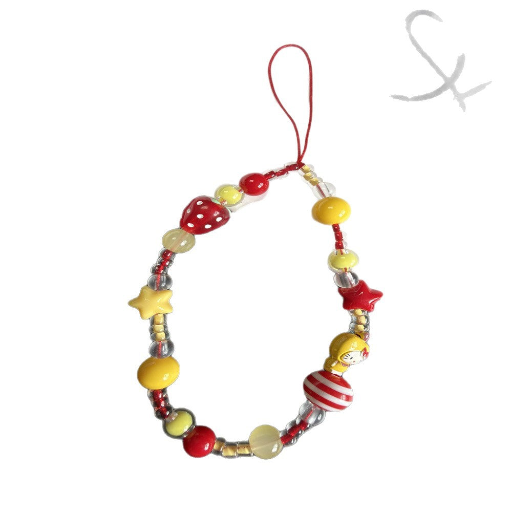 Bracelet à breloques fantaisie en perles