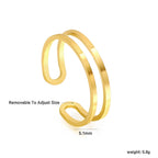 Bracelet rigide réglable pour femme motif feuilles