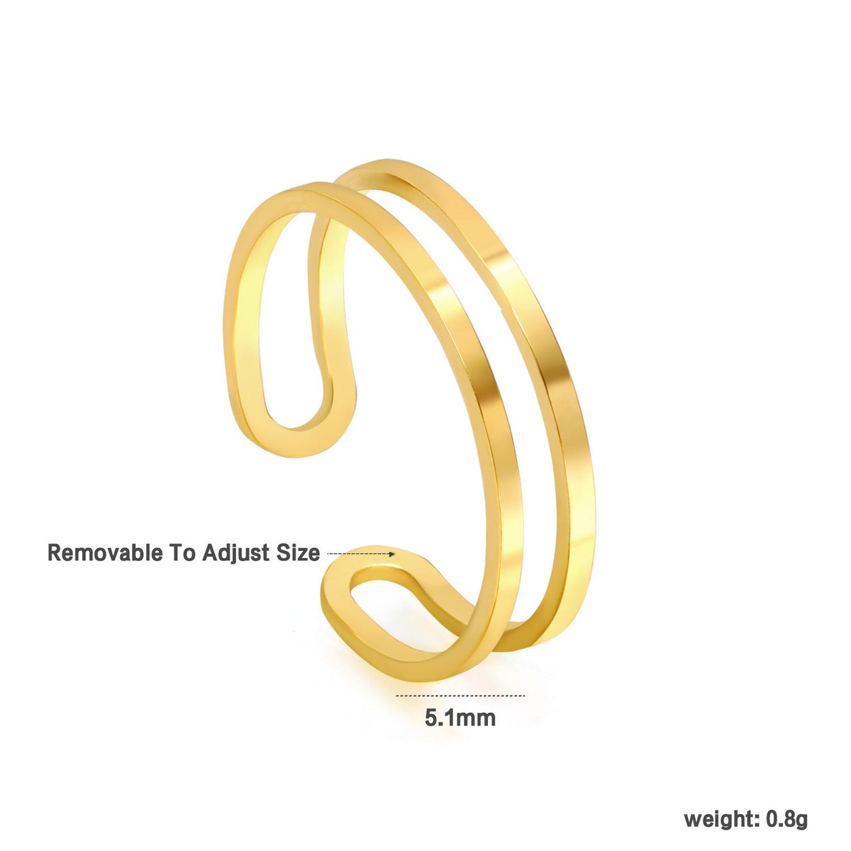 Bracelet rigide réglable pour femme motif feuilles