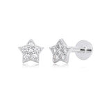 Boucles d'oreilles étoiles en argent sterling 925