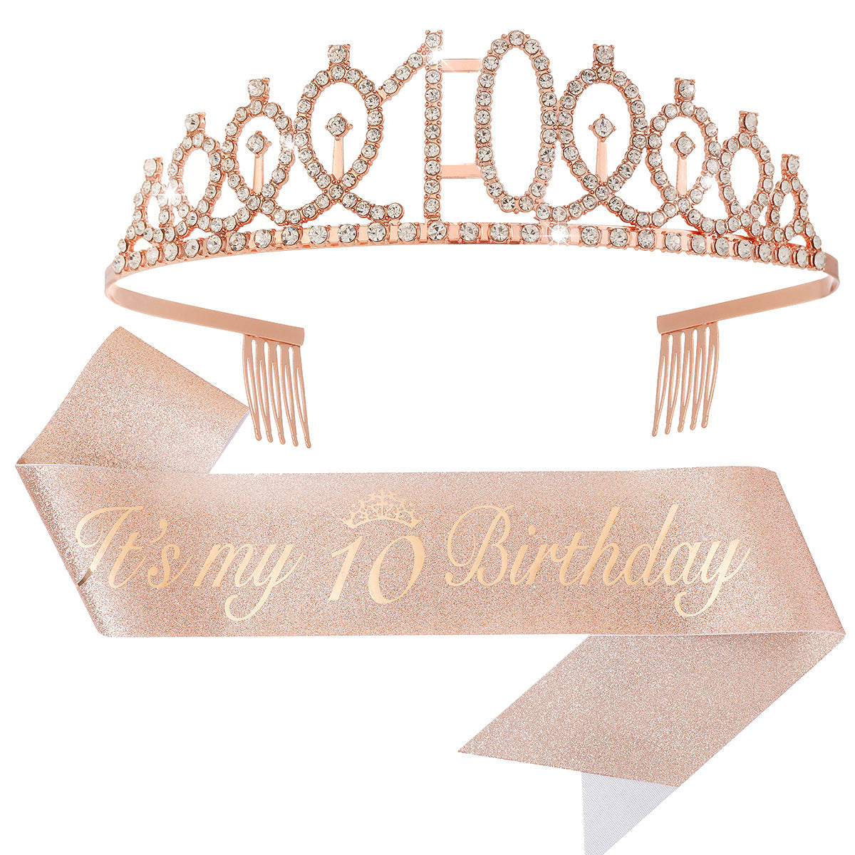 Couronne de princesse en cristal pour femme avec inscription 30 & Fabulous
