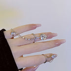 Bague de fiançailles élégante pour femme avec pierre précieuse