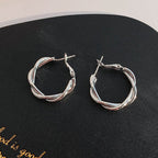Boucles d'oreilles spirales élégantes
