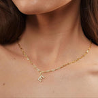 Collier doré avec pendentif personnalisé