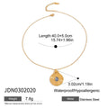 Collier pour femme avec pendentif spirale en acier inoxydable