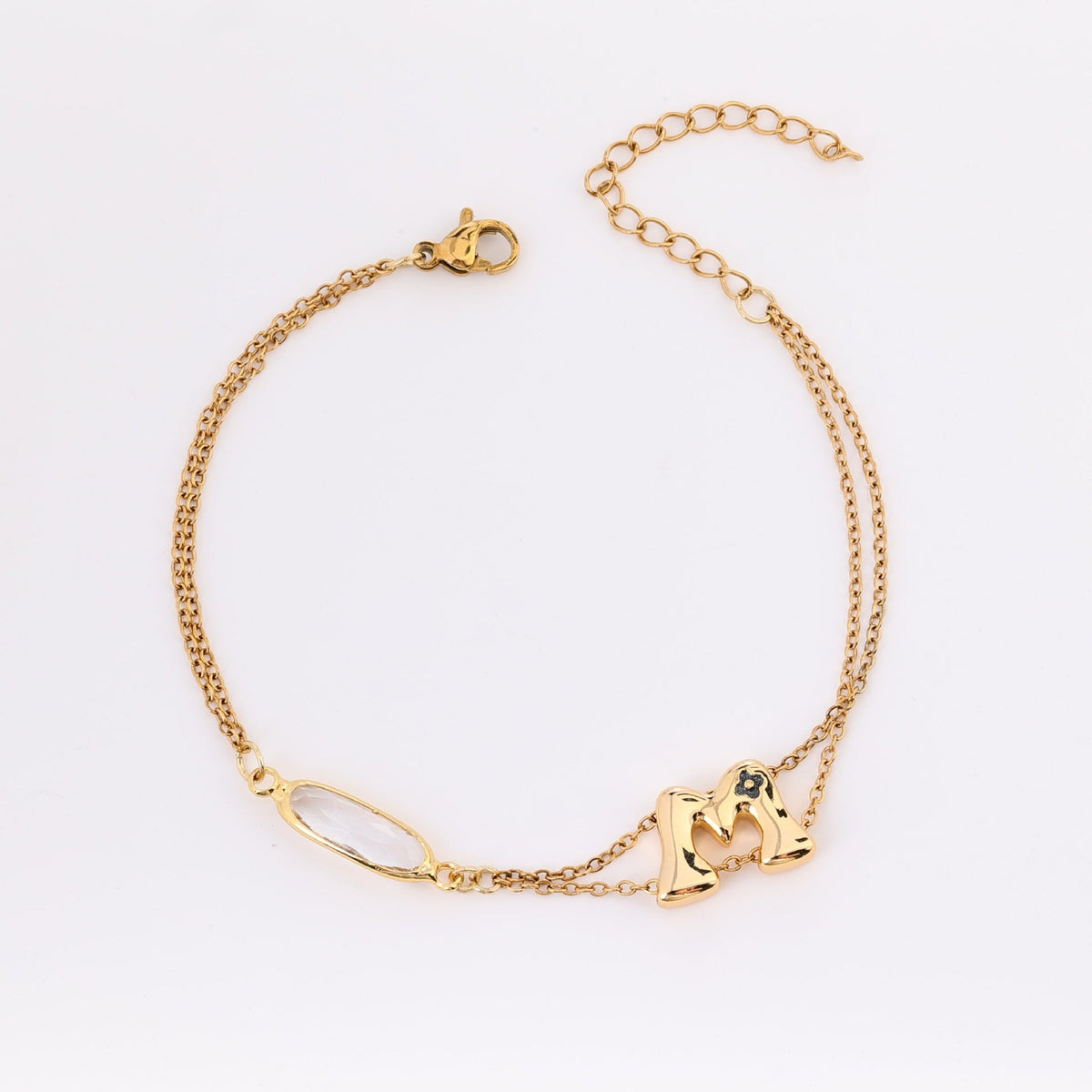 Montre pour femme avec cristal facetté