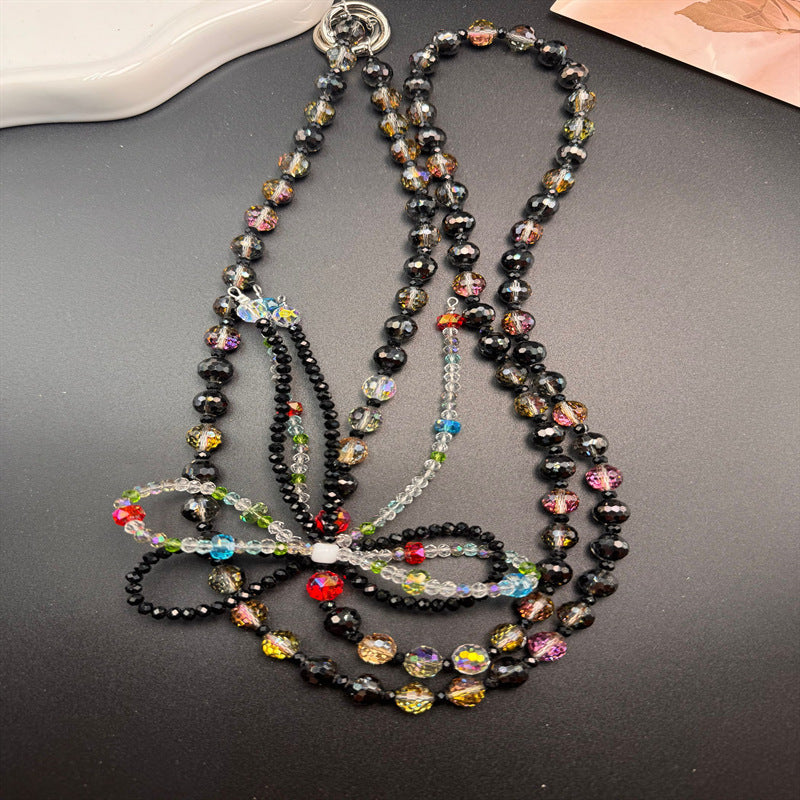 Chaîne de lunettes en perles multi-rangs