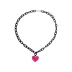 Collier ras-du-cou avec pendentif cœur