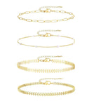 Ensemble de bracelets de cheville multicouches