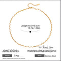 Collier rigide ondulé élégant pour femme