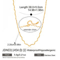 Collier pour femme ajustable en acier inoxydable hypoallergénique
