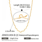 Collier pour femme ajustable en acier inoxydable hypoallergénique