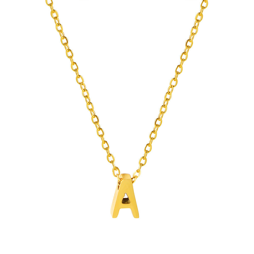 Collier pendentif initiale personnalisé pour femme