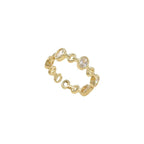 Bague brillante pour femme au design élégant