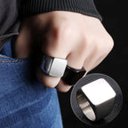 Bague carrée dorée pour femme