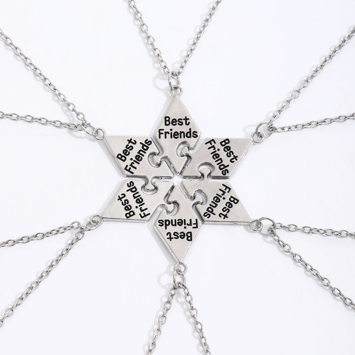 Collier d'amitié pour femme motif puzzle
