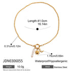 Bracelet pour femme avec perles et motif soleil