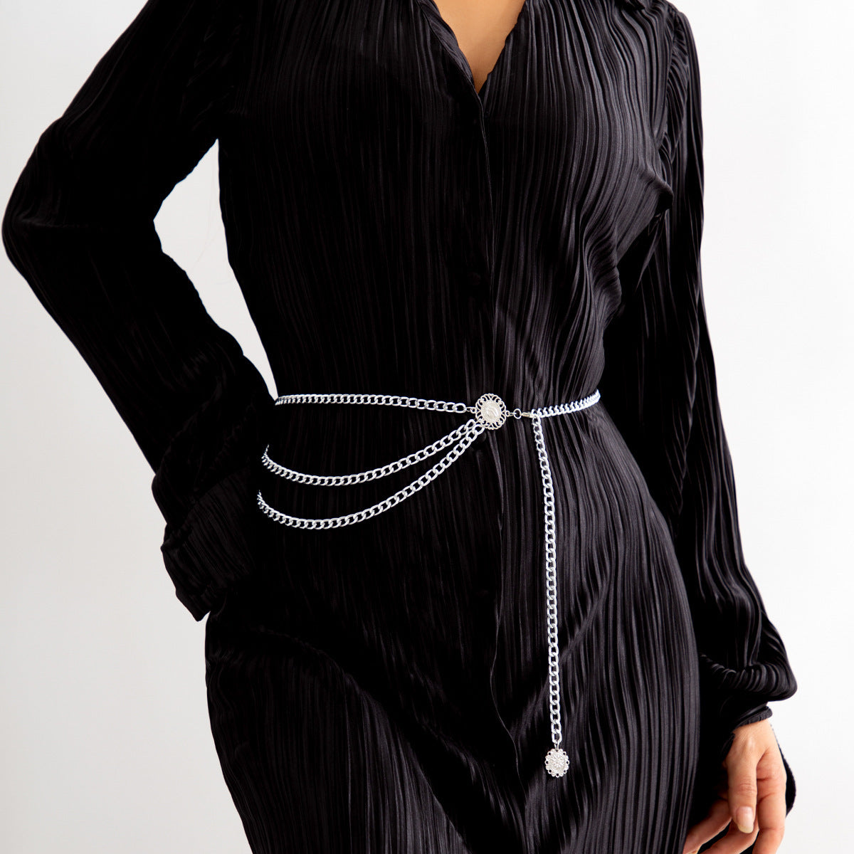 Collier ras-de-cou tendance multi-rangs pour femme
