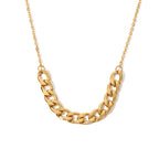 Collier pour femme à maillons robustes avec fermoir réglable