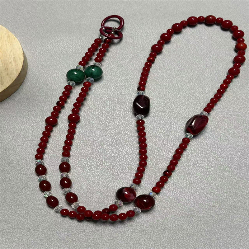 Collier de perles multi-rangs