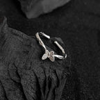 Bague fine pour femme motif papillon