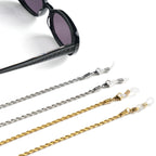 Chaîne de lunettes métallique torsadée