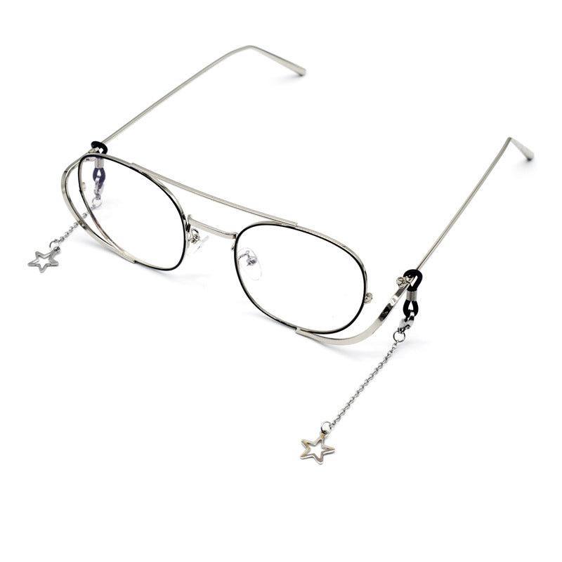 Chaîne de lunettes à breloques étoiles