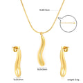 Parure de bijoux pour femme avec pendentif élégant et boucles d'oreilles