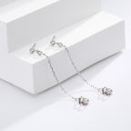 Boucles d'oreilles pendantes pour femme en argent sterling 925