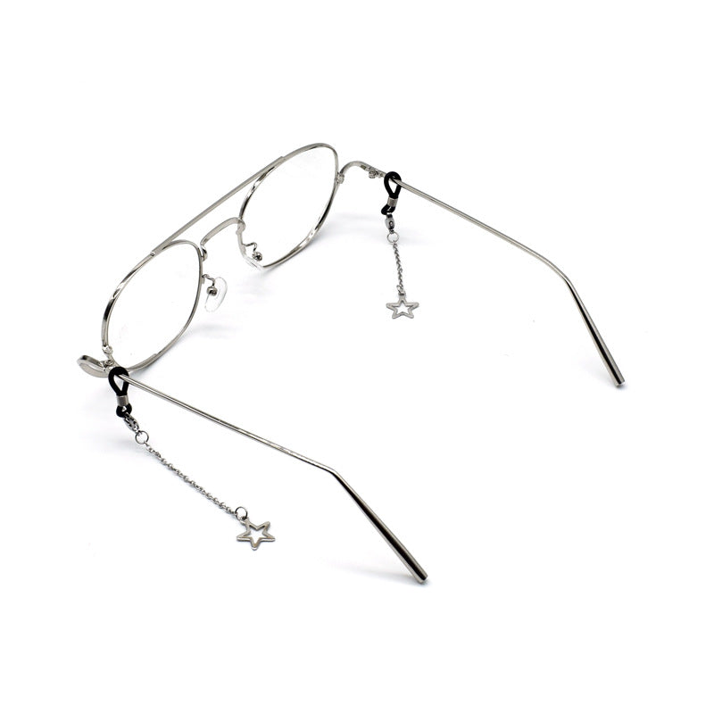 Chaîne de lunettes à breloques étoiles