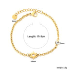 Bracelet pour femme avec pendentif étoile scintillant et design réglable