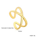 Bague réglable pour femme au design torsadé élégant
