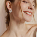 Boucles d'oreilles pour femme au design double anneau élégant