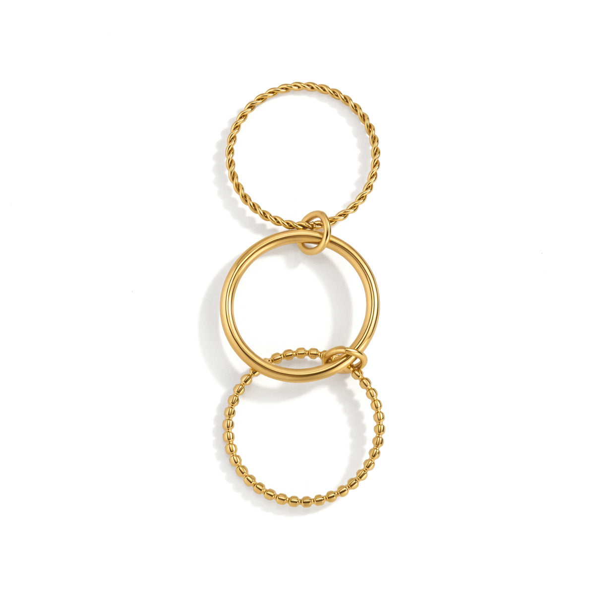 Bague élégante et hypoallergénique pour femme au design tressé