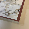 Bracelet jonc pour femme au design de chaîne