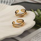 Bague élégante pour femme au design superposé