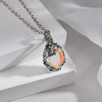 Collier pendentif cœur avec accents étincelants
