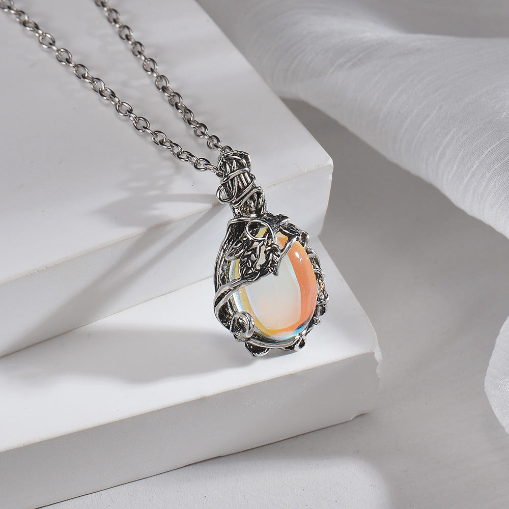 Collier pendentif cœur avec accents étincelants