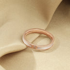 Bague anneau texturée moderne pour femme